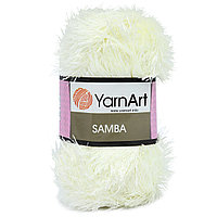 Пряжа YarnArt 'Samba' травка 100гр 150м (100% полиэстер) (830 молочный)