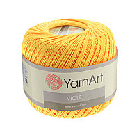 Пряжа YarnArt 'Violet' 50гр 282м (100% мерсеризованный хлопок) (4653 желтый)