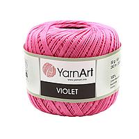 Пряжа YarnArt 'Violet' 50гр 282м (100% мерсеризованный хлопок) (5001 розовый)