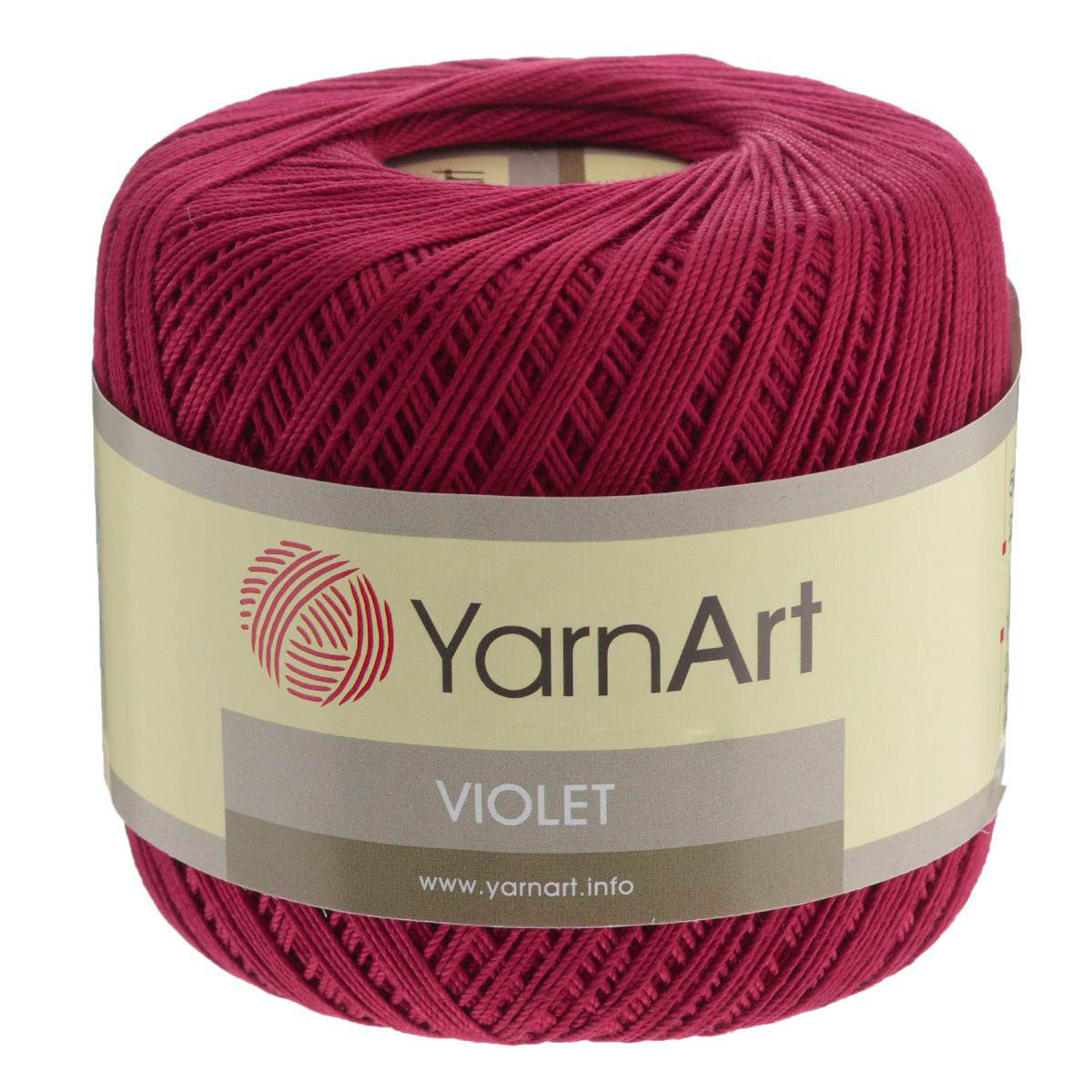Пряжа YarnArt 'Violet' 50гр 282м (100% мерсеризованный хлопок) (5020 красный) - фото 1 - id-p199377578