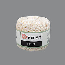 Пряжа YarnArt 'Violet' 50гр 282м (100% мерсеризованный хлопок) (6282 экрю)