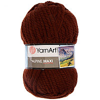 Пряжа YarnArt 'Alpine Maxi' 250гр 105м (40% шерсть, 60% акрил) (663 коричневый)