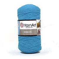 Пряжа YarnArt 'Ribbon' 250гр 125м (60% хлопок, 40% вискоза и полиэстер) (763 голубой)