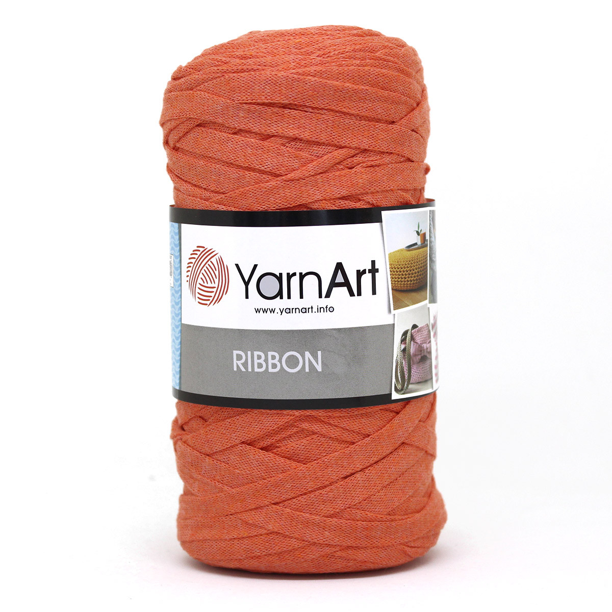 Пряжа YarnArt 'Ribbon' 250гр 125м (60% хлопок, 40% вискоза и полиэстер) (770 коралл) - фото 1 - id-p199377627