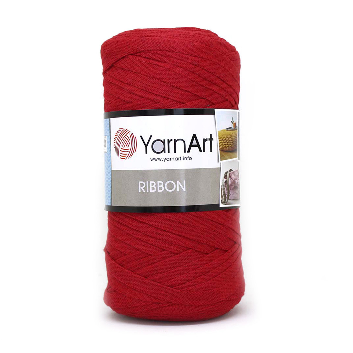 Пряжа YarnArt 'Ribbon' 250гр 125м (60% хлопок, 40% вискоза и полиэстер) (773 красный) - фото 1 - id-p199377630
