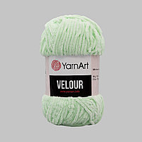 Пряжа YarnArt 'Velour' 100г 170м (100% микрополиэстер) (845 мятный)