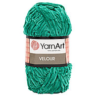 Пряжа YarnArt 'Velour' 100г 170м (100% микрополиэстер) (856 изумрудный)