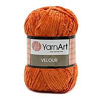 Пряжа YarnArt 'Velour' 100г 170м (100% микрополиэстер) (865 оранжевый)