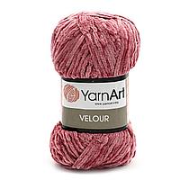 Пряжа YarnArt 'Velour' 100г 170м (100% микрополиэстер) (868 темно-розовый)