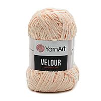 Пряжа YarnArt 'Velour' 100г 170м (100% микрополиэстер) (869 пудровый)