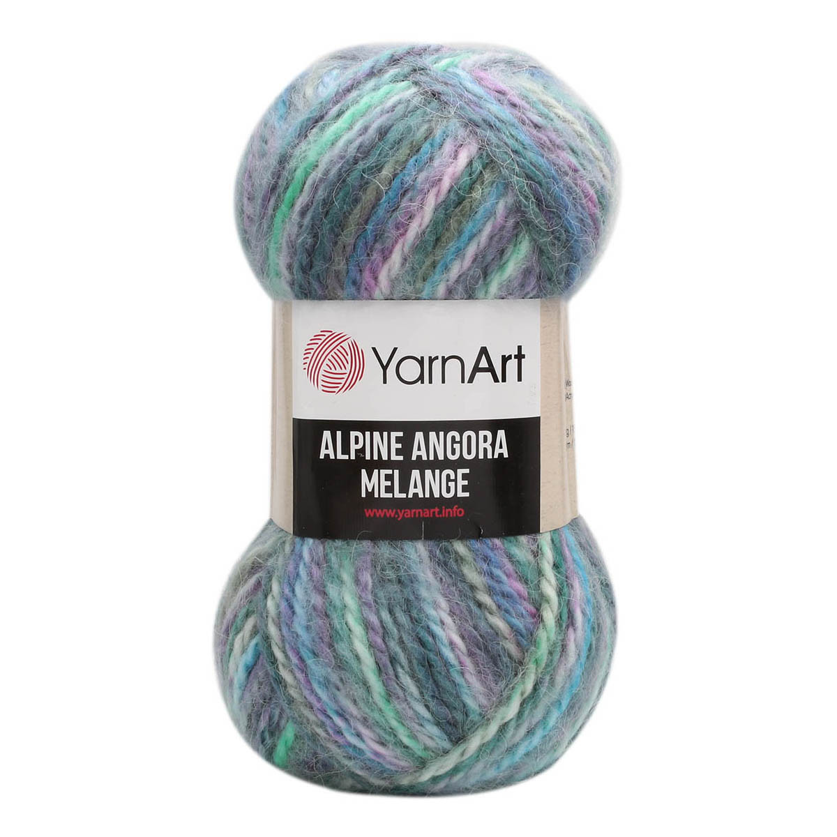 Пряжа YarnArt 'Alpine Angora Melange' 150г 150м (20% шерсть, 80% акрил) (432 меланж) - фото 1 - id-p199377701