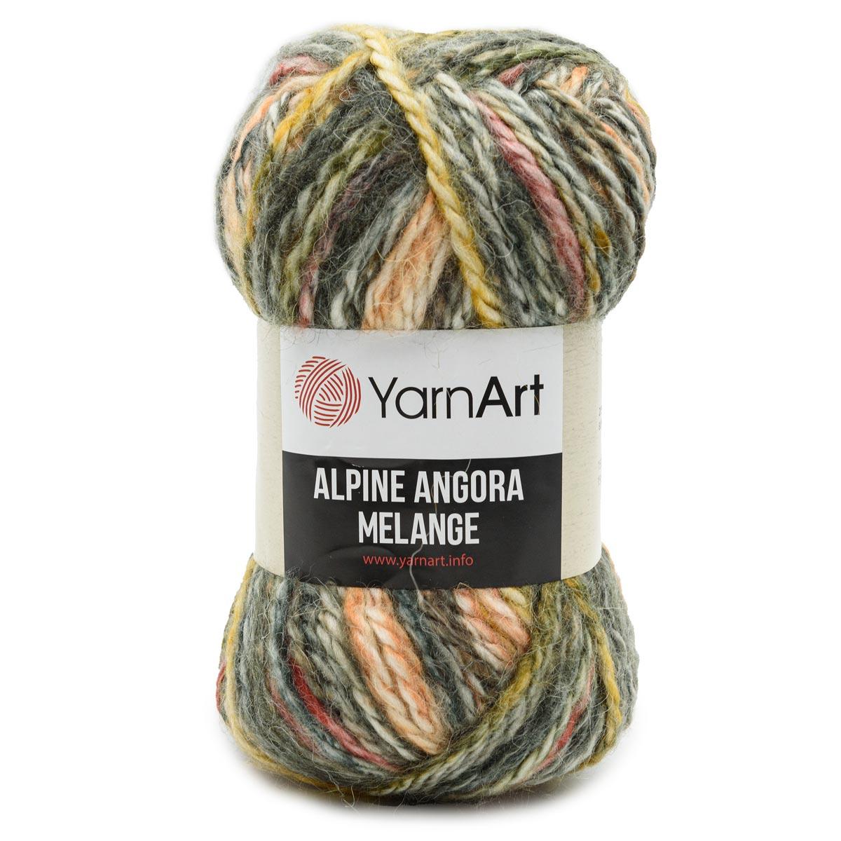 Пряжа YarnArt 'Alpine Angora Melange' 150г 150м (20% шерсть, 80% акрил) (438 меланж) - фото 1 - id-p199377704