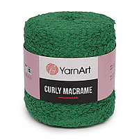 Пряжа YarnArt 'Curly Macrame' 500гр 195м (60% хлопок, 40% вискоза и полиэстер) (759 изумрудный)