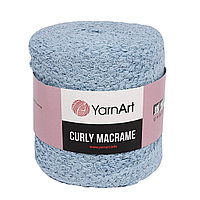Пряжа YarnArt 'Curly Macrame' 500гр 195м (60% хлопок, 40% вискоза и полиэстер) (760 голубой)