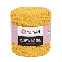 Пряжа YarnArt 'Curly Macrame' 500гр 195м (60% хлопок, 40% вискоза и полиэстер) (764 желтый)