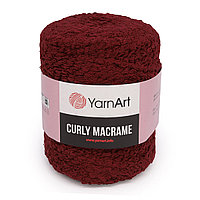 Пряжа YarnArt 'Curly Macrame' 500гр 195м (60% хлопок, 40% вискоза и полиэстер) (781 бордо)