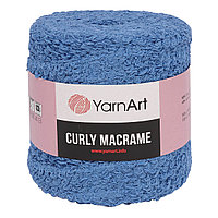 Пряжа YarnArt 'Curly Macrame' 500гр 195м (60% хлопок, 40% вискоза и полиэстер) (786 синий)