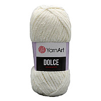 Пряжа YarnArt 'Dolce' 100гр 120м (100% микрополиэстер) (745 белый)