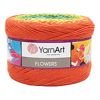 Пряжа YarnArt 'Flowers' 250гр 1000м (55% хлопок, 45% полиакрил) (255 секционный)