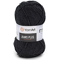 Пряжа YarnArt 'Jeans Plus' 100гр 160м (55% хлопок, 45% полиакрил) (28 графит)