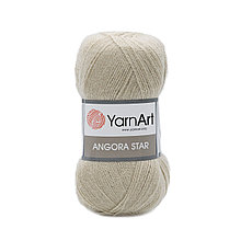 Пряжа YarnArt 'Angora Star' 100гр 500м (20% тонкая шерсть, 80% акрил) (033 розовый беж)