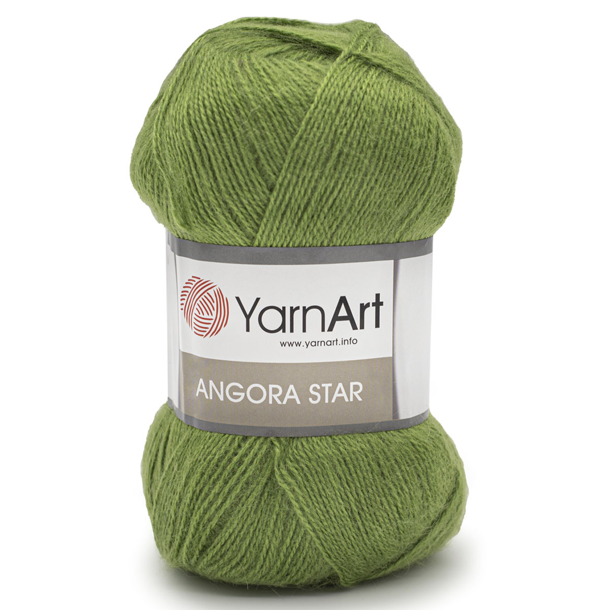 Пряжа YarnArt 'Angora Star' 100гр 500м (20% тонкая шерсть, 80% акрил) (098 зеленый)