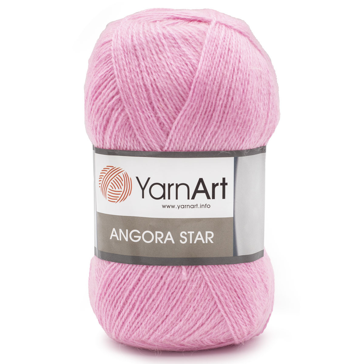 Пряжа YarnArt 'Angora Star' 100гр 500м (20% тонкая шерсть, 80% акрил) (10119 розовый)