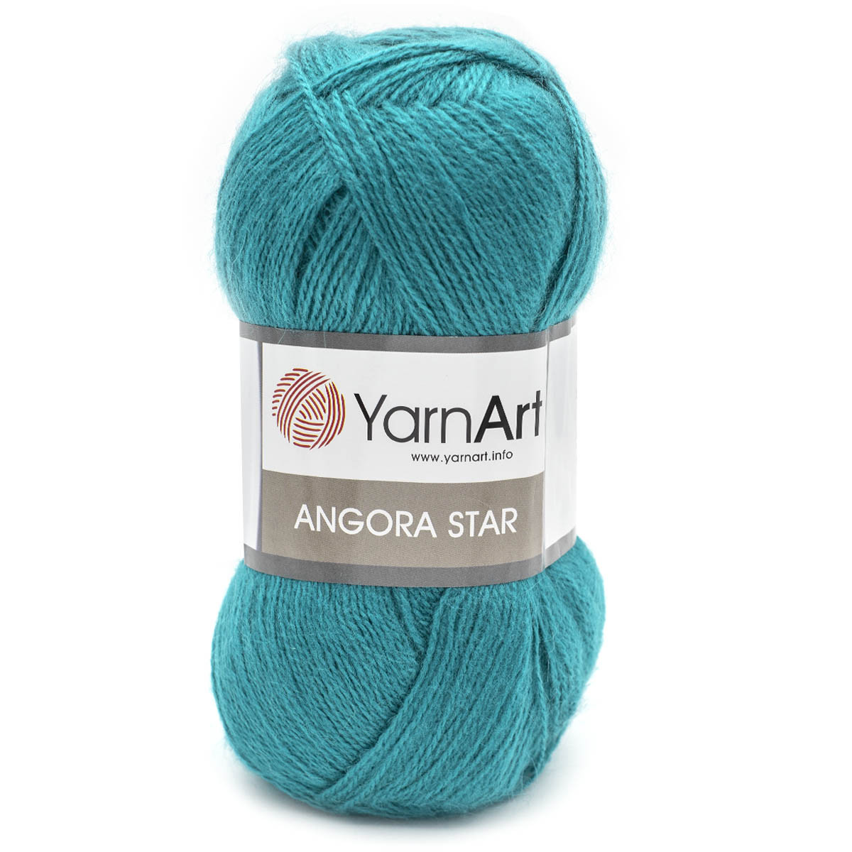 Пряжа YarnArt 'Angora Star' 100гр 500м (20% тонкая шерсть, 80% акрил) (11448 яркая бирюза)