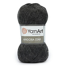 Пряжа YarnArt 'Angora Star' 100гр 500м (20% тонкая шерсть, 80% акрил) (179 антрацит)