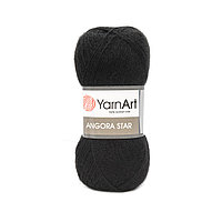 Пряжа YarnArt 'Angora Star' 100гр 500м (20% тонкая шерсть, 80% акрил) (585 черный)