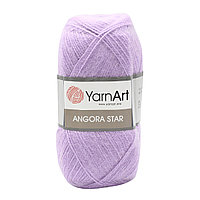 Пряжа YarnArt 'Angora Star' 100гр 500м (20% тонкая шерсть, 80% акрил) (9560 нежно-сиреневый)