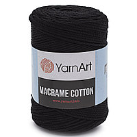 Пряжа YarnArt 'Macrame Cotton' 250гр 225м (80% хлопок, 20% полиэстер) (750 черный)