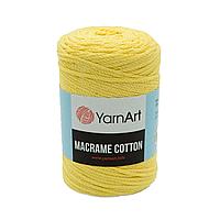 Пряжа YarnArt 'Macrame Cotton' 250гр 225м (80% хлопок, 20% полиэстер) (754 холодный желтый)