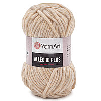 Пряжа YarnArt 'Allegro Plus' 100гр 110м (16% шерсть, 28% полиамид, 56% акрил) (704 бежевый меланж)