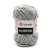 Пряжа YarnArt 'Allegro Plus' 100гр 110м (16% шерсть, 28% полиамид, 56% акрил) (706 светло-серый меланж)