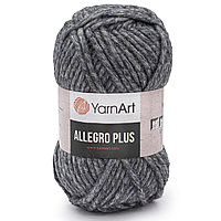Пряжа YarnArt 'Allegro Plus' 100гр 110м (16% шерсть, 28% полиамид, 56% акрил) (707 серый меланж)