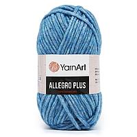 Пряжа YarnArt 'Allegro Plus' 100гр 110м (16% шерсть, 28% полиамид, 56% акрил) (708 голубой меланж)