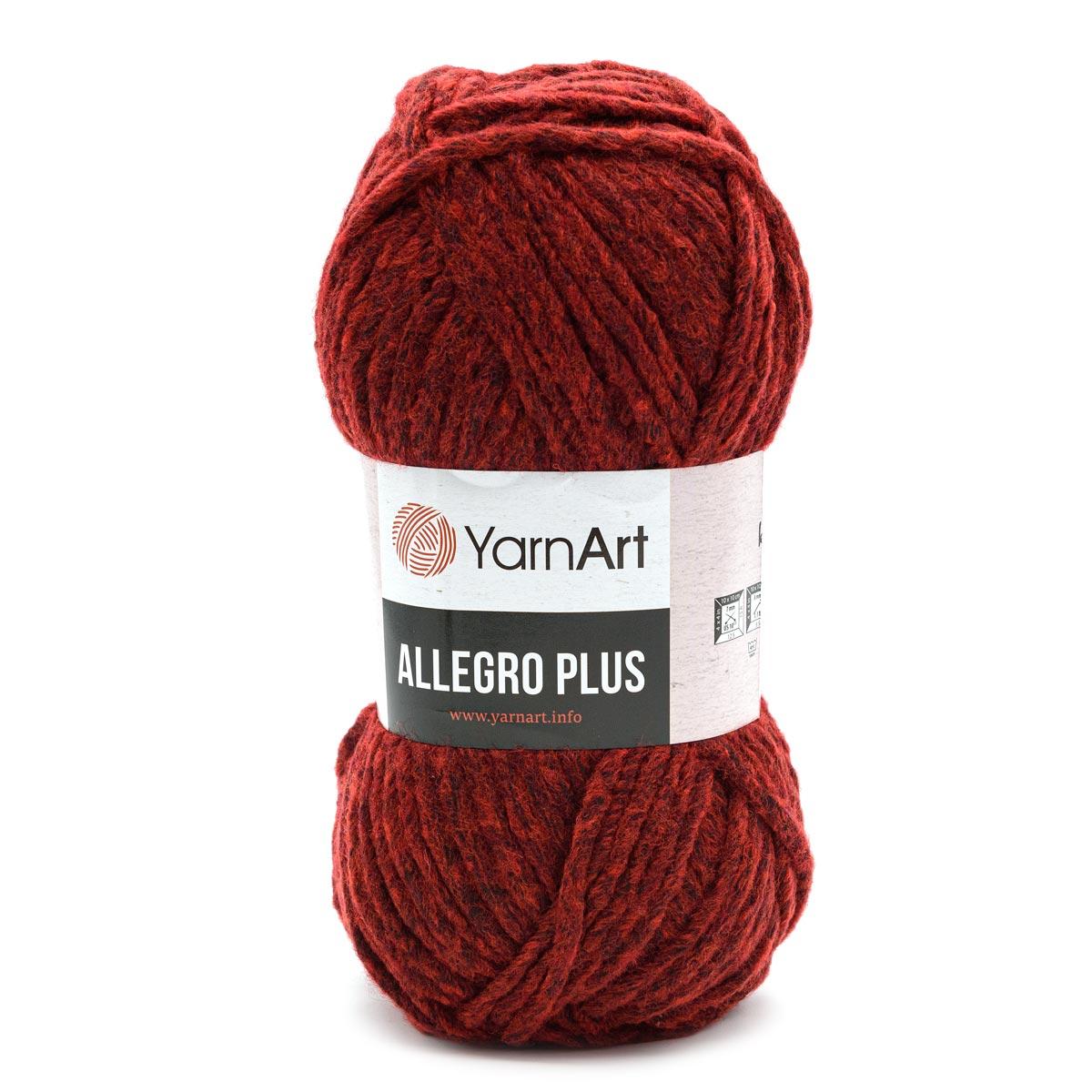 Пряжа YarnArt 'Allegro Plus' 100гр 110м (16% шерсть, 28% полиамид, 56% акрил) (711 красный меланж) - фото 1 - id-p199377965