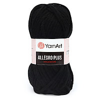 Пряжа YarnArt 'Allegro Plus' 100гр 110м (16% шерсть, 28% полиамид, 56% акрил) (713 черный меланж)