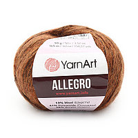Пряжа YarnArt 'Allegro' 50гр 145м (13% шерсть, 41% полиамид, 46% акрил) (712 темно-оранжевый меланж)