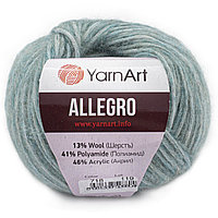Пряжа YarnArt 'Allegro' 50гр 145м (13% шерсть, 41% полиамид, 46% акрил) (718 голубой меланж)