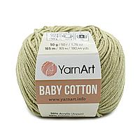 Пряжа YarnArt 'Baby Cotton' 50гр 165м (50% хлопок, 50% акрил) (434 серая дымка)