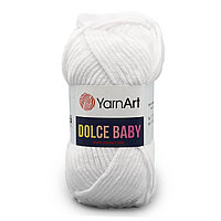 Пряжа YarnArt 'Dolce Baby' 50гр 85м (100% микрополиэстер) (741 белый)