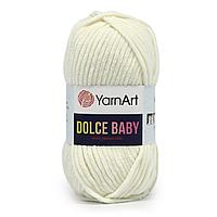 Пряжа YarnArt 'Dolce Baby' 50гр 85м (100% микрополиэстер) (745 молочный)