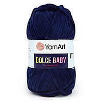 Пряжа YarnArt 'Dolce Baby' 50гр 85м (100% микрополиэстер) (756 темно-синий)