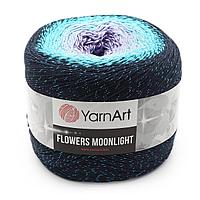 Пряжа YarnArt 'Flowers Moonlight' 260гр 1000м (53% хлопок, 43% полиакрил, 4% металлик) (3254 секционный)