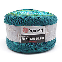 Пряжа YarnArt 'Flowers Moonlight' 260гр 1000м (53% хлопок, 43% полиакрил, 4% металлик) (3256 секционный)