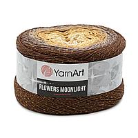 Пряжа YarnArt 'Flowers Moonlight' 260гр 1000м (53% хлопок, 43% полиакрил, 4% металлик) (3284 секционный)