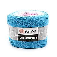 Пряжа YarnArt 'Flowers Moonlight' 260гр 1000м (53% хлопок, 43% полиакрил, 4% металлик) (3294 секционный)