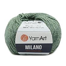 Пряжа YarnArt 'Milano' 50гр 130м (8% альпака, 20% шерсть, 8% вискоза, 64% акрил) (875 зеленый)
